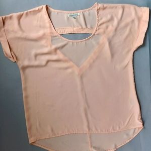 LUCCA COUTURE Large, soft peach, Cut out back, Top